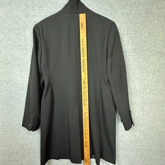 Vintage Lauren Ralph Lauren Black Tuxedo Velvet Collar Equestrian Riding 90s 8P - Picture 16 of 16